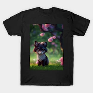 Cutest Little Black Fox T-Shirt